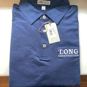 NWT Peter Millar custom embroidered short sleeve polo shirt